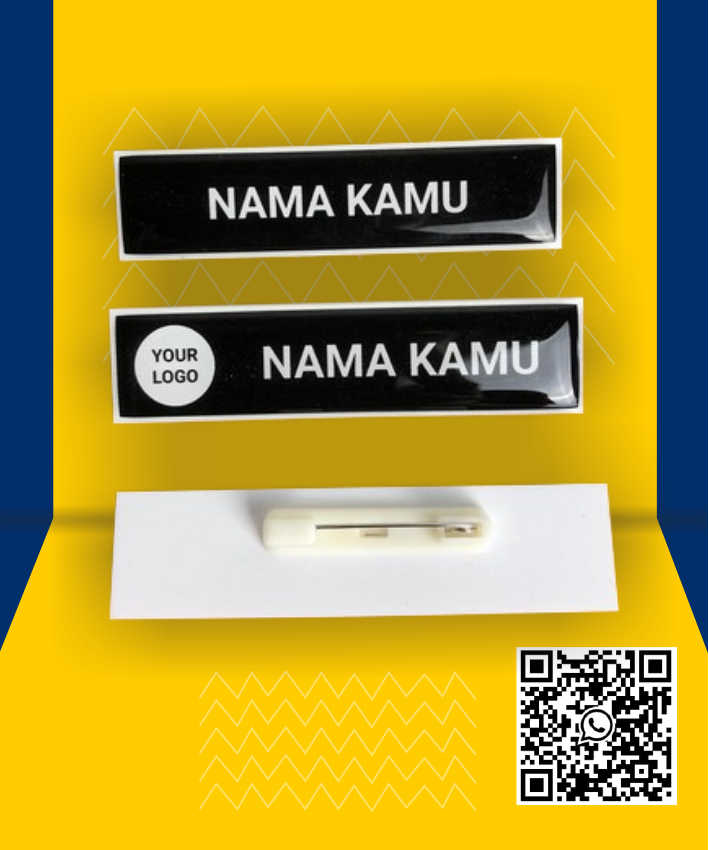 cetak name tag atau nama dada singaraja murah