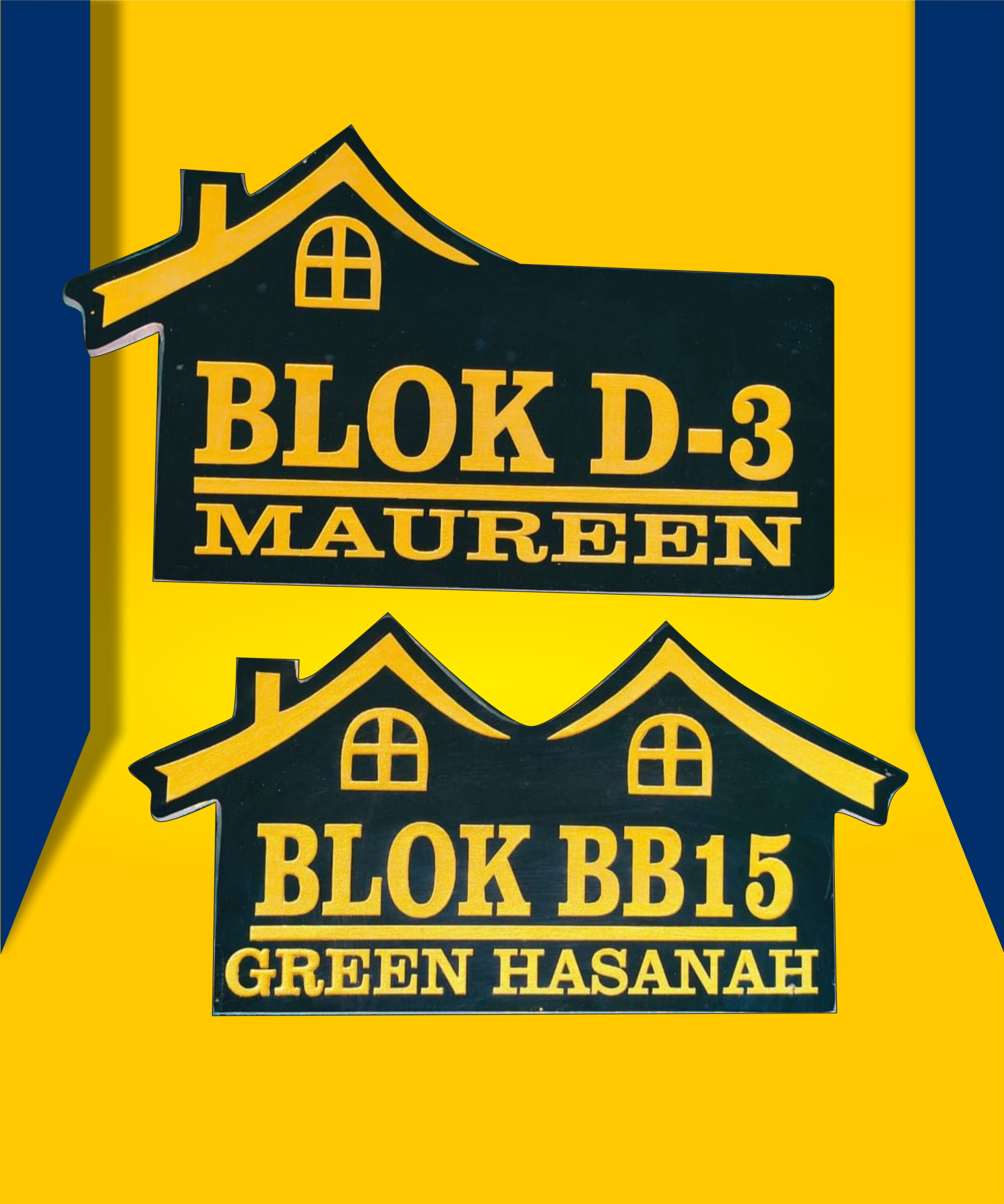 bikin nomor rumah bahan marmer di singaraja