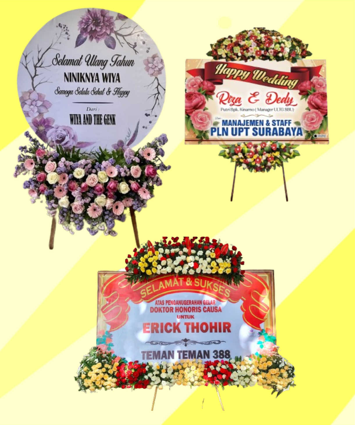 bikin papan ucapan bulat di singaraja murah